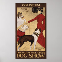 Chicago Kennel Club's Dog Show 1902 Print