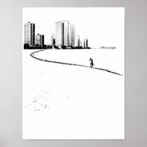 Chicago Lovers Vintage Poster