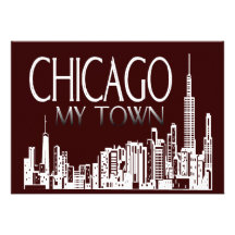 Chicago My Town Personalized Invitations