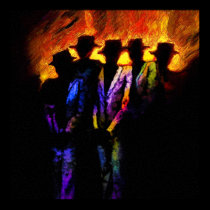 Chicago nights on canvas posters