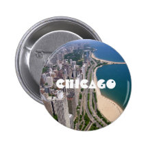 Chicago panoramic view pin