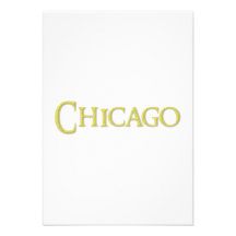 Chicago Personalized Invitations