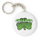 Chicago Shamrock Keychain