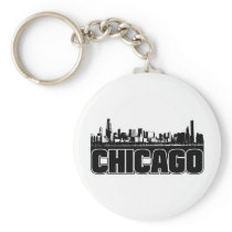 Chicago Skyline Keychain