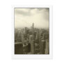 Chicago Skyline Mono Postcard