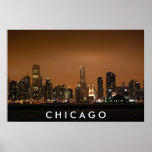 Chicago Skyline - Navy Pier Posters