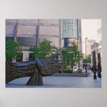Chicago Street Art Fish - horizontal Poster