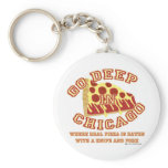 Chicago Style Pizza keychains
