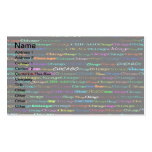 Chicago Text Design I Business Card I