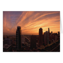 Chicago Twlight Greeting Cards