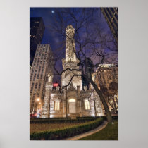 Chicago Water Tower Poster