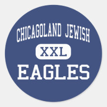 Chicagoland Jewish - Eagles - High - Northbrook Round Sticker