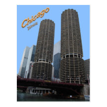 Chicagos Marina Towers Postcard