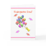 Chick and Balloons Kindergarten Graduation cards