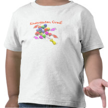Chick and Balloons Kindergarten Graduation T-shirt