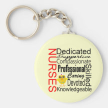 Chick Humour - Nurses Recognition Collage Key Chains