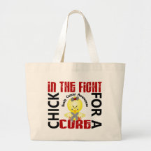 Chick In The Fight Brain Cancer Tote Bag