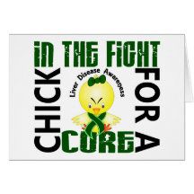 Chick In The Fight Liver Disease Cards