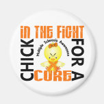 Chick In The Fight Multiple Sclerosis MS Fridge Magnets