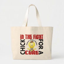 Chick In The Fight Parkinson's Disease Canvas Bags