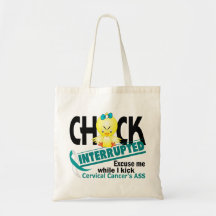 Chick Interrupted 2 Cervical Cancer Canvas Bag