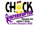 Chick Interrupted 2 Crohn's Disease t-shirts