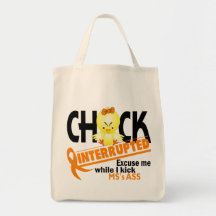 Chick Interrupted 2 MS Tote Bags