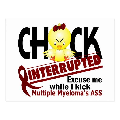 Chick Interrupted 2 Multiple Myeloma Post Cards