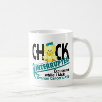 Chick Interrupted 2 Ovarian Cancer mugs