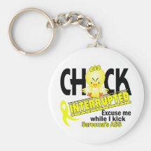 Chick Interrupted 2 Sarcoma Key Chains