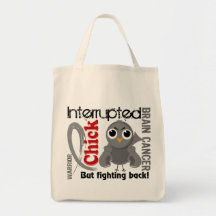 Chick Interrupted 3 Brain Cancer Canvas Bag
