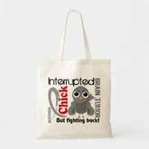 Chick Interrupted 3 Brain Tumour Tote Bags