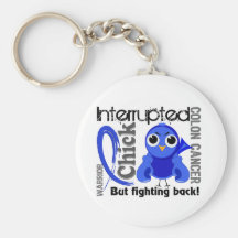Chick Interrupted 3 Colon Cancer Keychains