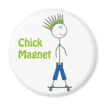 Chick Magnet Stick Figure
