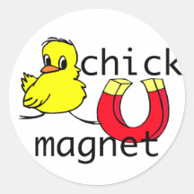 Chick Magnet Sticker