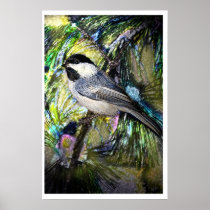 Chickadee  Bird Digital Art