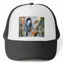 Chickadee In the Fall Hat
