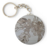 Chickadees Afternoon Brunch Keychain