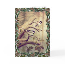 CHICKADEES & WREATH by SHARON SHARPE Cards
