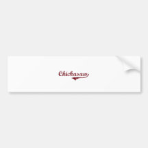 Chickasaw Alabama Classic Design Bumper Sticker