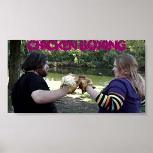 CHICKEN BOXING PRINT