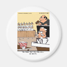 Chicken Courtroom Drama Funny Gifts & Tees Fridge Magnet