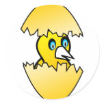 chicken  in  egg stickers