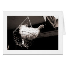 Chicken in the Basket Greeting Card