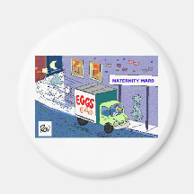 Chicken Maternity Ward Funny Cartoon Gifts & Tees Magnets