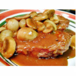 Chicken Mushrooms Sauces photo sculptures