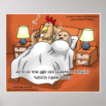 Chicken Or Egg Came 1st? Funny Art Posters posters