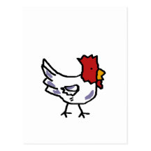 chicken post card