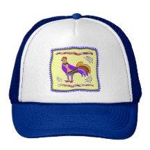 Chicken Quilt Hats