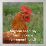 Chicken retirement fund posters